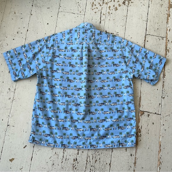 Tommy Hilfiger Hawaiian Surf Board Novelty Print Button Down Shirt - Picture 4 of 13